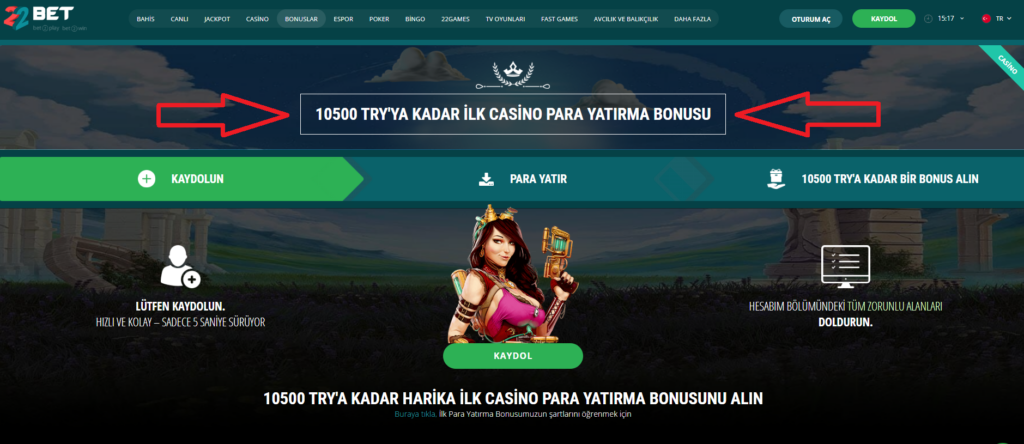 Casino İlk Para Yatırma Bonusu